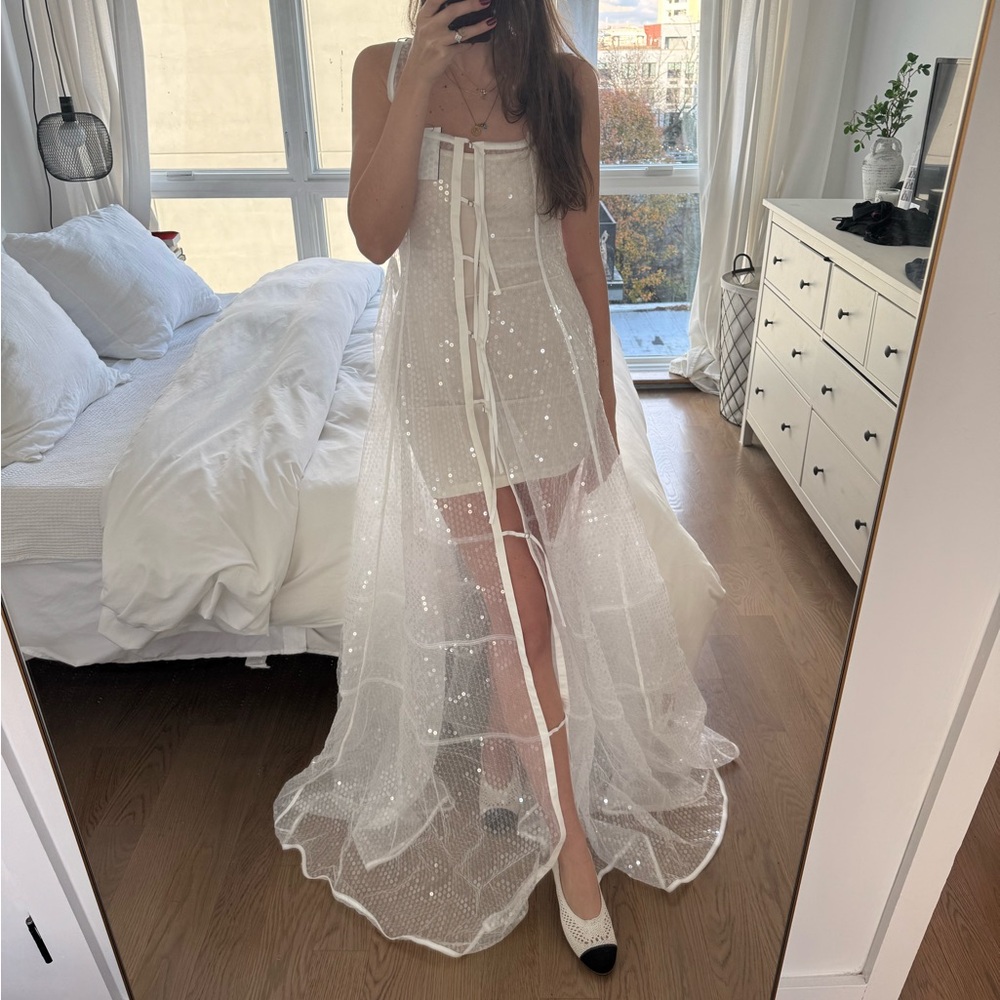 Jacquemus La Robe Dentelle Maxi Dress